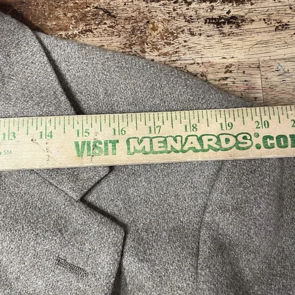 VTG Polo Ralph Lauren Wool Blend ticket pocket Tan Brown Blazer sport coat 44R‎